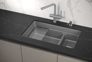 Мойка кухонная Granula Kitchen Space 7304U, АЛЮМИНИУМ